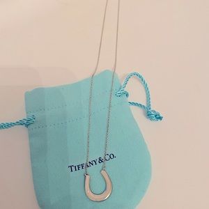 Tiffany & Co sterling silver necklace horseshoe charm